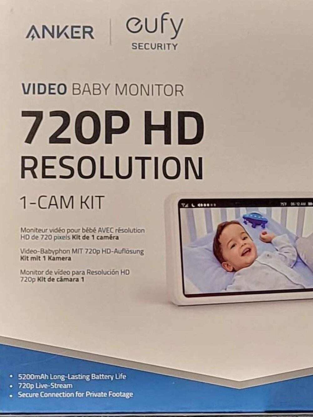 🔥🔥 Anker Eufy Security SpaceView HD Wireless Baby Monitor Large 5" HD Display